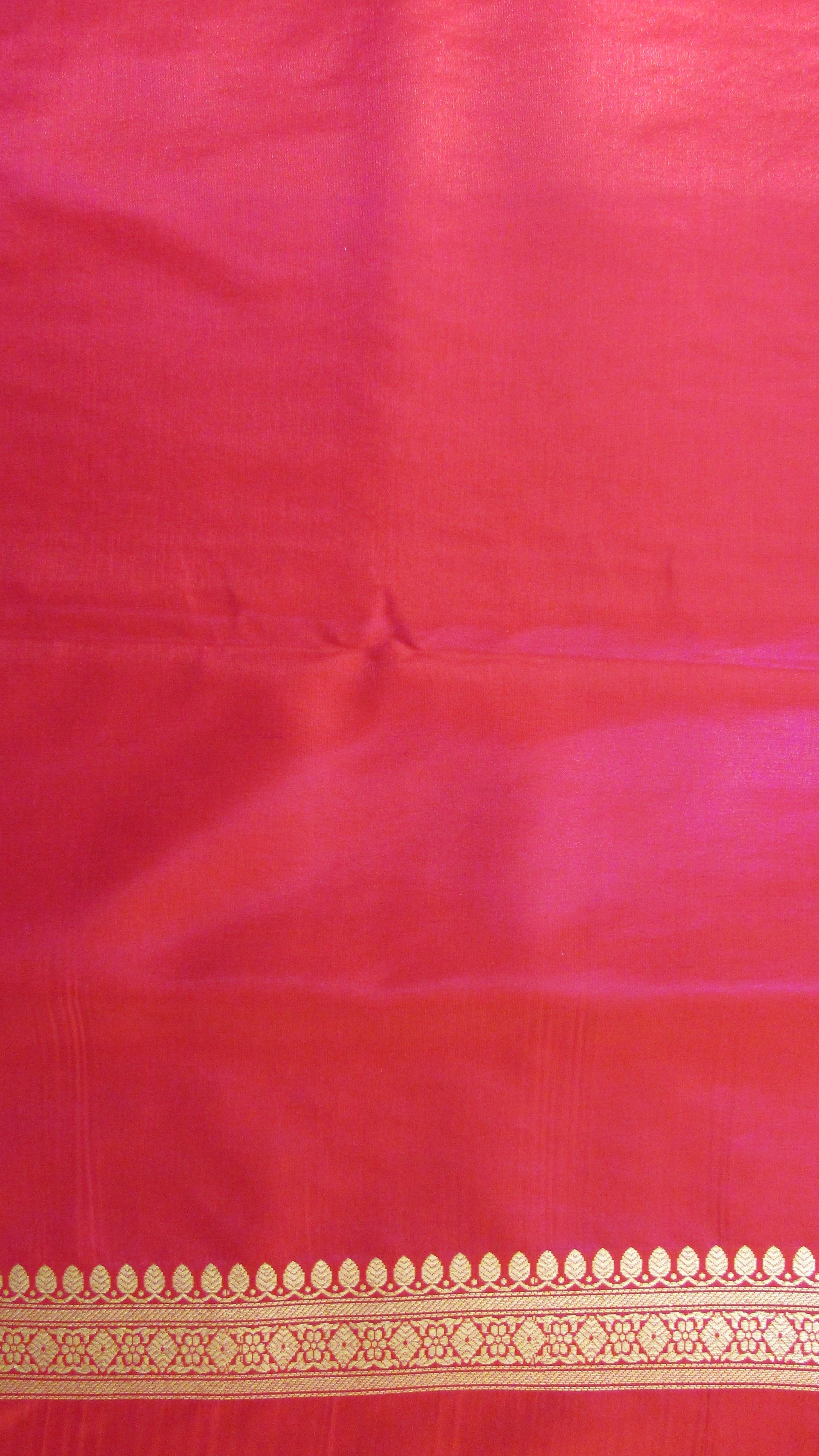 Saugandh Women's Orange Banarasi Silk Saree by Saundarya