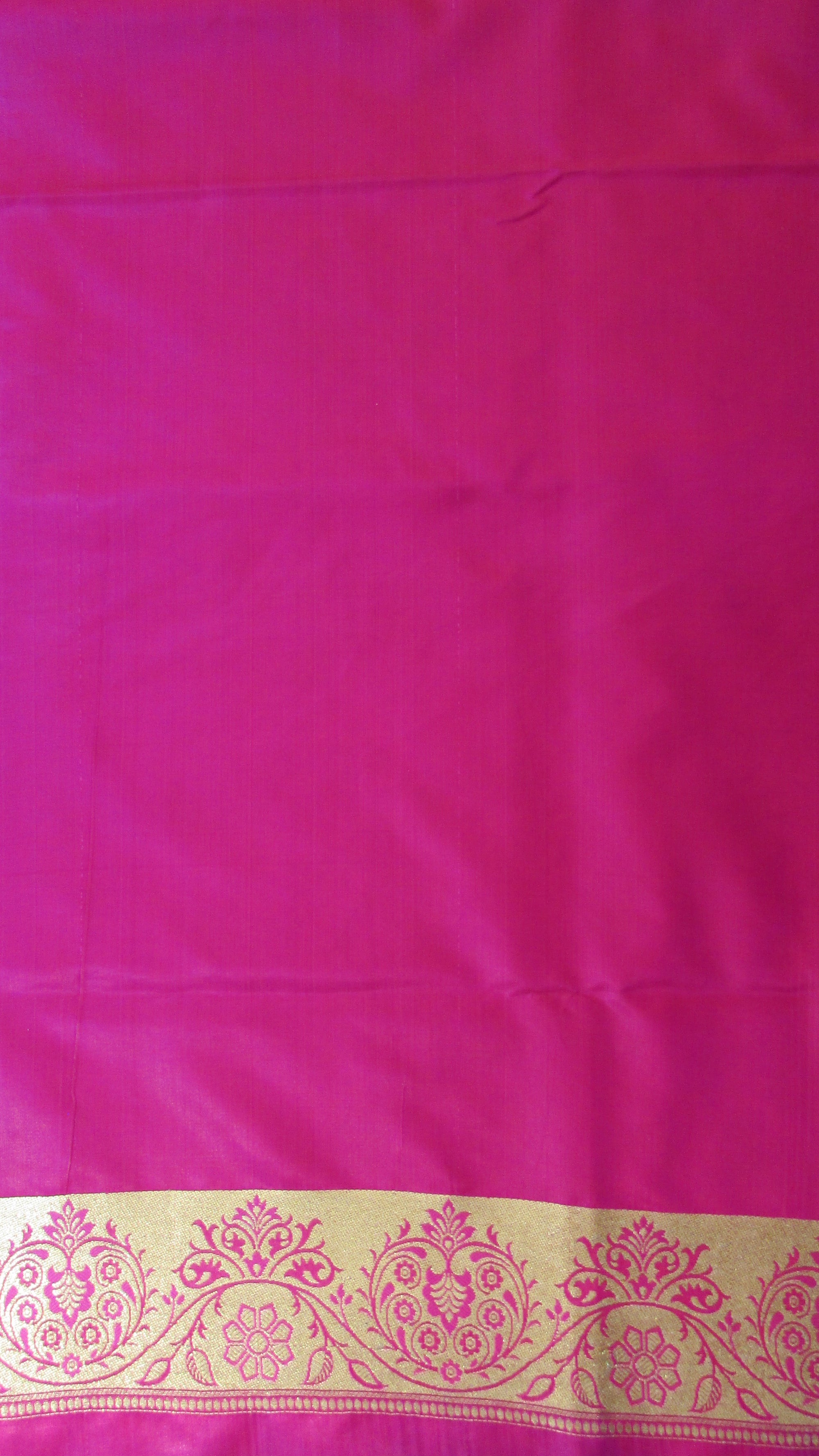 Saugandh Women's Orange Banarasi Silk Saree by Saundarya -Design 3