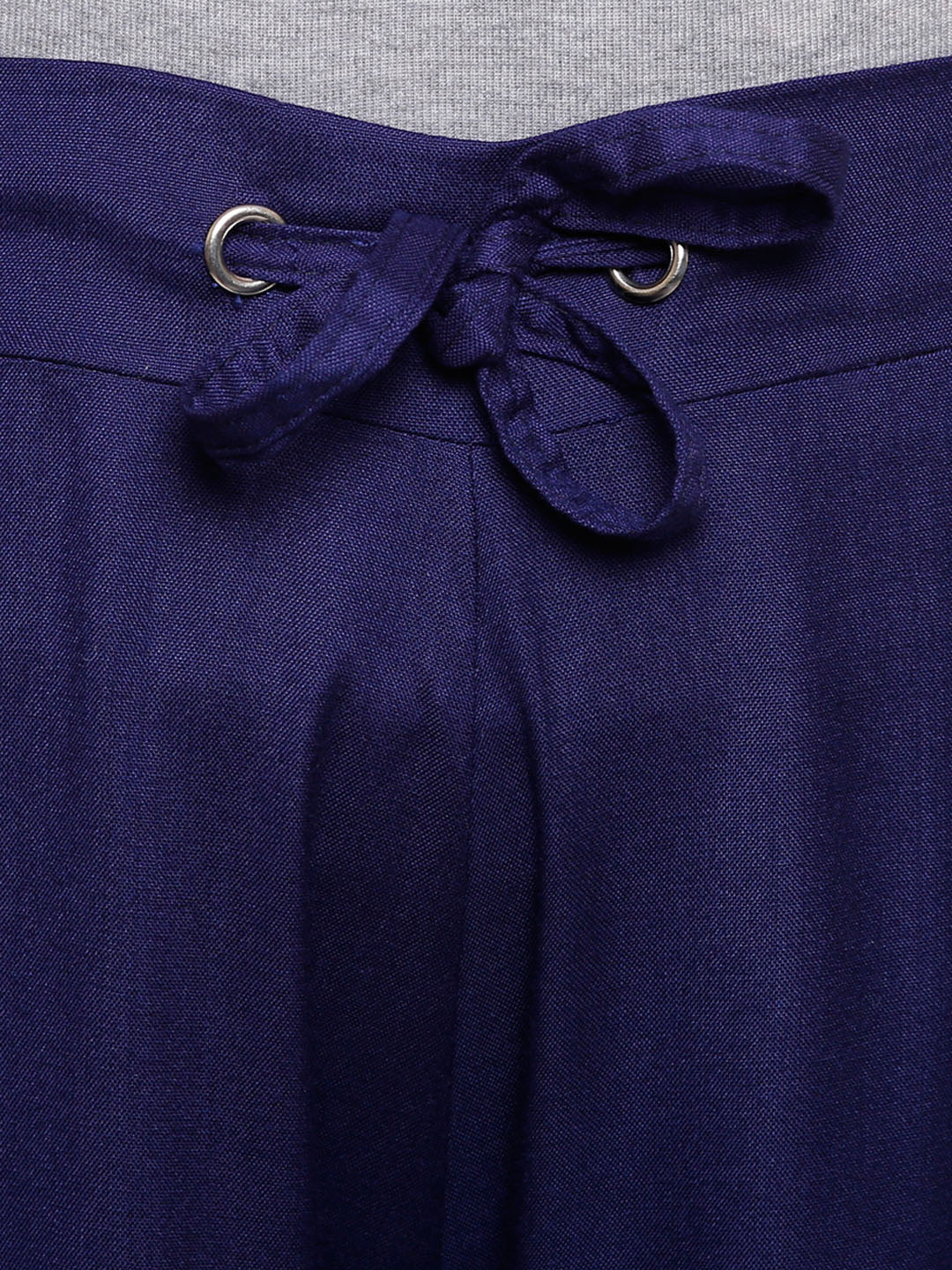 Saundarya Women's Loose Fit Skirt Palazzo  Navy Blue