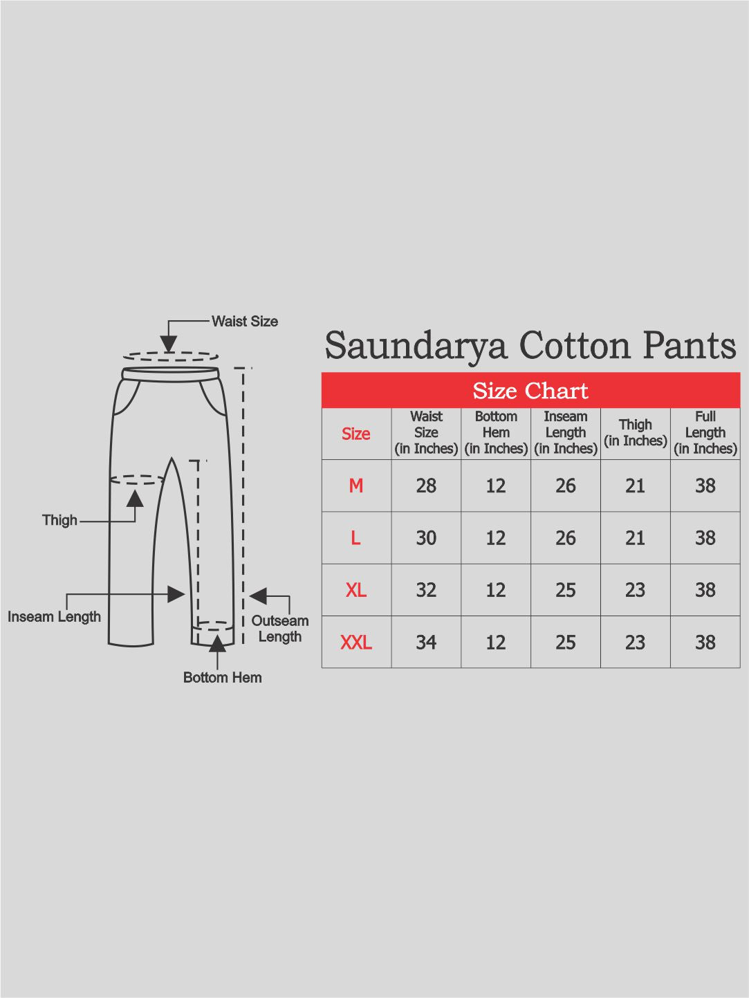 Saundarya Women’s Ankle Length Cotton Pants; White