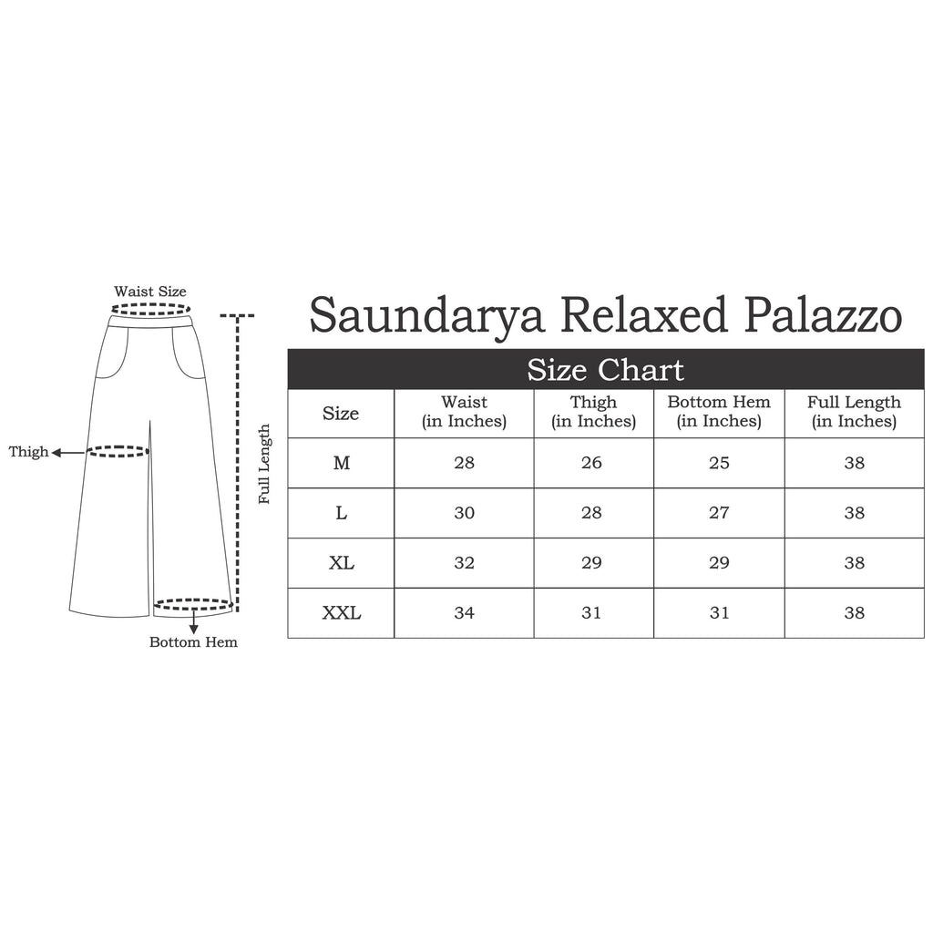 Saundarya Women's Relaxed Fit Palazzos Orange